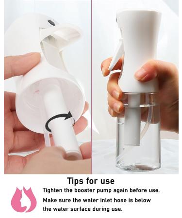 NIACONN 6.8oz Fine Mist Spray Bottle for Hair, Plants, Cleaning, Skin Care - Clear - Buy Online on GoSupps.com