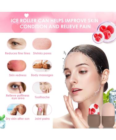 GeeRic Ice Face Roller | Silicone Facial Rollers for Dark Circles & Pore Shrink | Beauty Massage Tool for Skin Care (Coffee - Buy Online on GoSupps.com