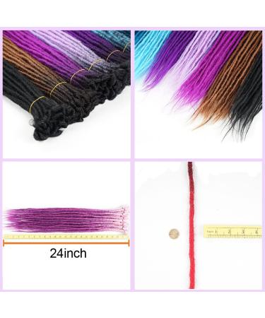 Handmade Synthetic Dreadlock Extensions | 61cm Black Reggae Hair | Nepalese Hippie Tribal Style - Buy Online on GoSupps.com