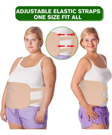 Reusable Organic Castor Oil Pack for Waist & Thyroid | Detox & Comfort Sleep | Adjustable Khaki Design - Buy Online on GoSupps.com