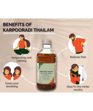1Pack Karpooradi Thailam/Oil - 450 ml (15.2 Fl Oz) - Buy Online on GoSupps.com