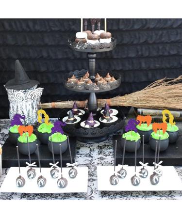 Hocus Cupcake Toppers Pocus Halloween Party Decorations Witch Hair Food Picks Trick or Treat Supplies - Buy Online on GoSupps.com