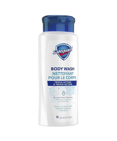 Safeguard Triple Action Deep Cleansing Body Wash 21 FL Oz - Fresh Clean Scent - Buy Online on GoSupps.com