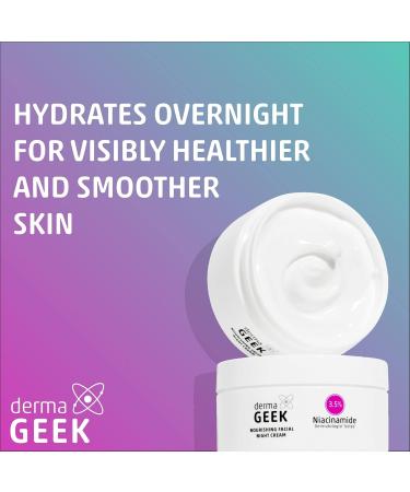 Buy dermaGEEK Nourishing Facial Night Cream 1.7 fl oz - Hydrating Anti-Aging Skincare for All Skin Types | International Shipping Available - Buy Online on GoSupps.com
