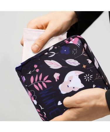 4-Pack Storage Bags for Women's Bandages | Zippered Period Bags | Ideal First Period Gifts for Girls & Teenage Girls | Multi-Colored Collection - Buy Online on GoSupps.com