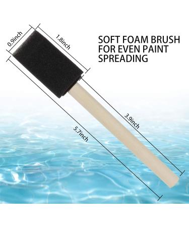 200 Pack 1 Foam Brush Sponge for Acrylics, Stains, Varnishes & Crafts - Buy Online on GoSupps.com