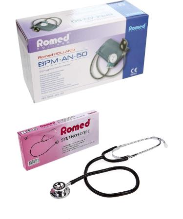 Romed Aneroid Blood Pressure Monitor & Dual Head Stethoscope - Accurate Health Monitoring Ship Internationally - Buy Online on GoSupps.com