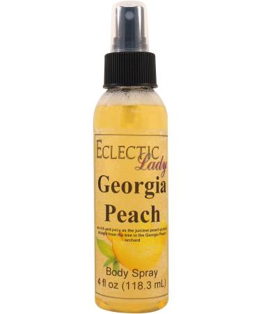 Georgia Peach Body Spray 4 ounces Body Mist for Women with Clean Light & Gentle Fragrance Long Lasting Perfume with Comforting Scent for Men & Women Cologne with Soft Subtle Aroma For Daily Use 4 Fluid Ounces