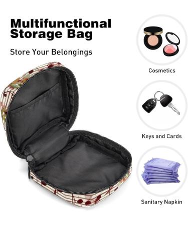 Large Capacity Storage Bags for Women's Bandages & Menstrual Cups - Stylish Blue-Gold Petals Organizer for Travel & Makeup (4.7x6.6x6.6 in) - Buy Online on GoSupps.com