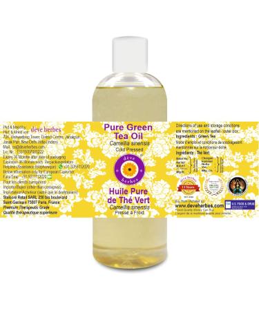 Buy Deve Herbes Pure Green Tea Oil - 200ml Natural Therapeutic Grade Cold Pressed | Worldwide Shipping - Buy Online on GoSupps.com