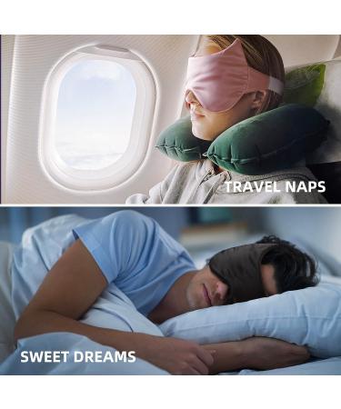 100% Blackout Silk Sleep Mask for Women and Men - Pure Mulberry Silk Eye Mask - Buy Online on GoSupps.com