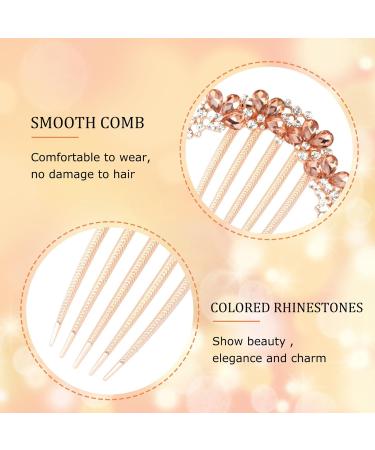 DHWEKU Rhinestone Hair Comb Hair Accessories Comb 3 Pieces Butterflies and Flowers Hair Comb with Rhinestones 3 Colours Bridal Hair Accessories Hair Side Comb for Women and Girls - Buy Online on GoSupps.com