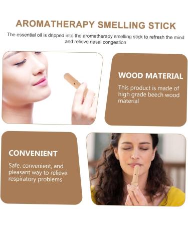 Garneck Smell Stick Inhaler Essential Oil Incense Inhaling Stick Wood Sniffing Stick Aromatherapy Probe - Buy Online on GoSupps.com