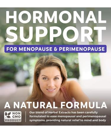 Menopause Relief Supplement with Black Cohosh - Hormone Balance Support - 60 Capsules - Buy Online on GoSupps.com