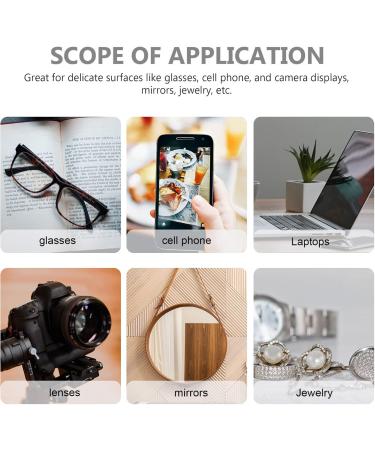 100pcs Glasses Cleaning Cloths - Premium Lens Cloths for Eyeglasses & Optics | Streak-Free Eyewear Care - Buy Online on GoSupps.com