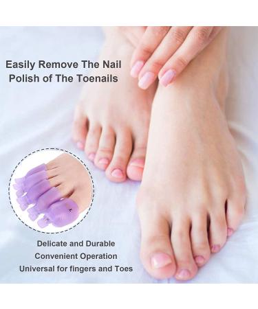TEUVO 50Pcs Toe Polish Remover Clips Set for Fingernails & Toenails - Professional Salon & Personal Use - Multicolor - Buy Online on GoSupps.com