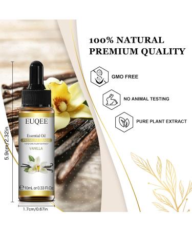 Vanilla Essential Oil (0.33 oz/10 ml) Pure Vanilla Oil Premium Essential Oils with Glass Dropper Great for Humidifier Diffusers Aromatherapy Candle Making Classic-18 - Buy Online on GoSupps.com