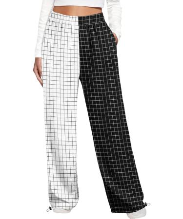 Parachute Pants Y2K Women | Vintage Cargo Pants | Baggy 90s E-Girl Streetwear | Track Pants Lang Lock 01-White M - Buy Online on GoSupps.com