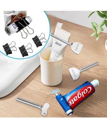 UDQYQ 6-Pack Stainless Steel Tubular Pressers for Toothpaste Hair Dye & More Ideal for Kitchen Bathroom & Studio - Buy Online on GoSupps.com