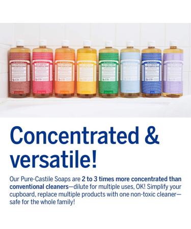 Dr. Bronner's Tea Tree Pure-Castile Liquid Soap - 18-in-1 Uses - Acne-prone Skin, Dandruff, Laundry, Pets, Dishes - 32 oz (Pack of 2) - Organic Oils, Concentrated, Vegan & Non-GMO - Buy Online on GoSupps.com