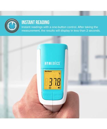 HoMedics No Contact Infrared Thermometer - Instant Temperature Reader with Fever Alarm - Buy Online on GoSupps.com