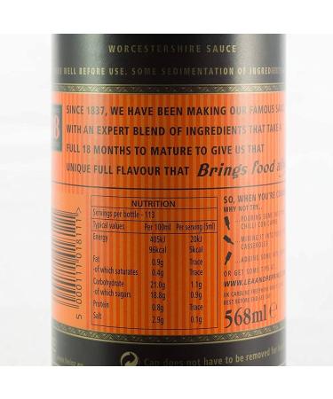 Buy Lea & Perrins Original Worcestershire Sauce - 568ml | OsoRetail - International Shipping Available - Buy Online on GoSupps.com