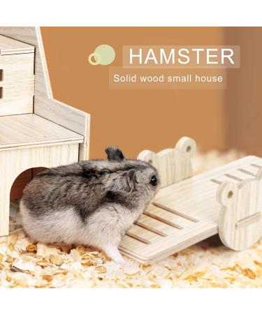 6-Piece Wooden Hamster Toy Set | Safe & Fun Hiding Houses for Hamsters Chinchillas Guinea Pigs & Rabbits - Buy Online on GoSupps.com