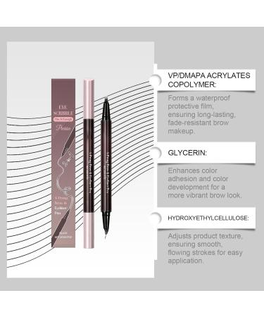  G n rique Eyebrow Pencil 2-in-1 Waterproof Eyebrow Pen Eyeliner | For Women and Girls Beauty Makeup Cosmetics for Dates Parties and Evenings - Buy Online on GoSupps.com