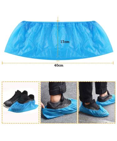 Disposable Shoe Covers & Boot Covers - 100 Pieces (50 Pairs) | Hard-Wearing Water-Repellent Non-Slip | One Size Fits All | International Shipping - Buy Online on GoSupps.com