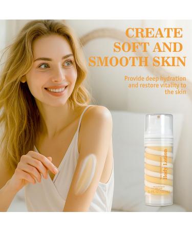 Princess Belle Two-Color Twisted Body Lotion Shea Butter Body Lotion for Women and Men Dry Skin Deep Moisturizing Hydrating and Softening Smell Good 100ml(3.4floz) - Buy Online on GoSupps.com