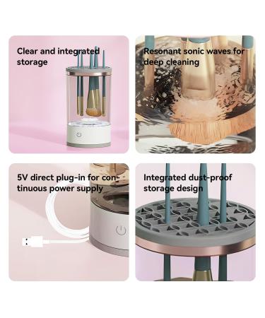 GWF Brushly Pro Electric Makeup Brush Cleaner - Automatic Spinning Cosmetic Brush Cleaner for All Sizes - 2024 Model (Black - Buy Online on GoSupps.com