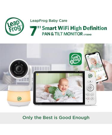 LeapFrog LF930HD 1080p Smart WiFi Baby Monitor with 360 Pan, Tilt & 8X Zoom | 7 HD Display, Night Light, Night Vision, Two-Way Intercom & Smart Sensors - Buy Online on GoSupps.com