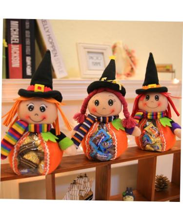 Healeved 2pcs Candy Bag Halloween Theme Pouch Halloween Party Favors Halloween Candy Kids Clear Bags for Favors Halloween Party Bags Halloween Party Favor Bags Gift Cloth Child The Witch - Buy Online on GoSupps.com