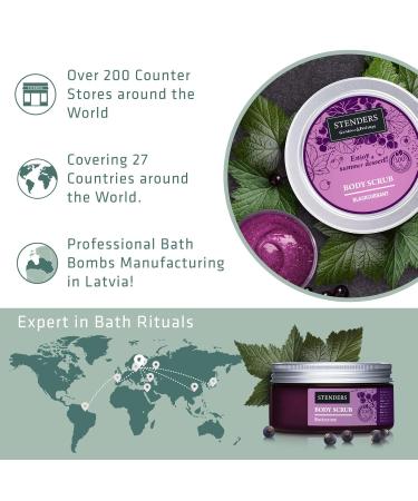 Natural Sugar Body Scrub for Women | Exfoliating Blackcurrant Scrub - Hydrating Skin Care & Dead Skin Remover - Buy Online on GoSupps.com