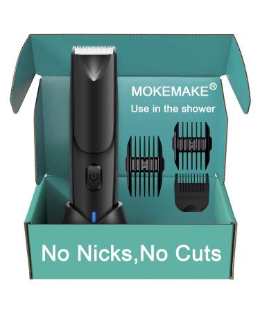 Men's Body Hair Trimmer - Electric Razor Shavers Waterproof IPX7 for Pubic Hair Trimming with Charging Dock