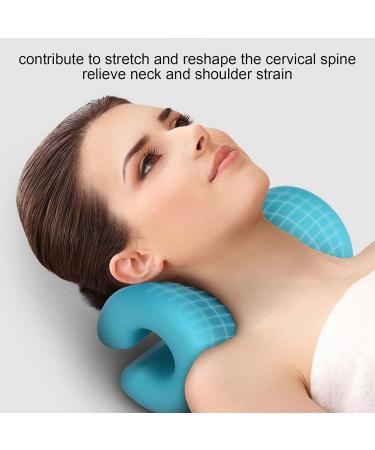 Neck Stretcher & Portable Polyester Fiber Neck Pillow - Green | Ideal for Home Use | International Shipping - Buy Online on GoSupps.com