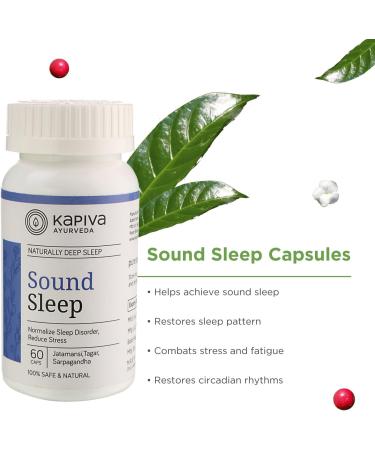 Kapiva Herbal Sound Sleep Capsules - 60 Capsules for Restful Sleep - Buy Online on GoSupps.com