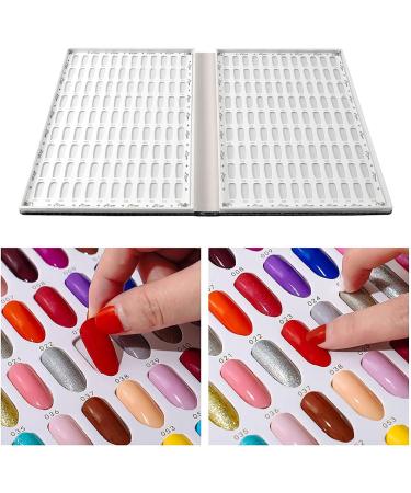 Vklopdsh 216 Colors Nail Tips Display Rack Nail Art Display Diy Color Card Display Board Graphic Painting Black Black/White - Buy Online on GoSupps.com