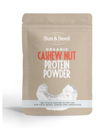 Organic Cashew Nut Protein Powder by Sun & Seed - 300g - High in Protein & Fibre - Low in Fat - Plant Based Protein Powder - Made from 100% Organic Cashew Nuts - Vegan Friendly