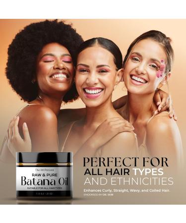 Pure & Raw Batana Oil for Hair Growth | Dr. Sebi Organic 4.2 OZ | Cold Pressed 100% Pure Hair Oil from Honduras - Buy Online on GoSupps.com