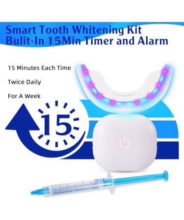 Teeth Whitening Kit - LED Light Gels & Strips for Sensitive Teeth | Professional Oral Care Tools - Buy Online on GoSupps.com