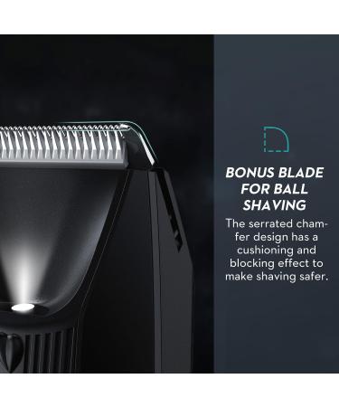 Intimate Razor for Men - Kibiy Electric Body Trimmer with Anti-Cut Ceramic Blades IPX7 Waterproof LED Display & Charging Station - Black with 2 Blades - Buy Online on GoSupps.com