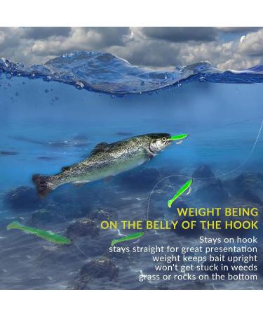 THKFISH Weighted Twistlock Fishing Hooks for Bass Swimbait Soft Plastics - 30PCS - Buy Online on GoSupps.com