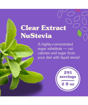 NuNaturals Clear Extract Stevia Plant-Based Sweetener 2 oz - Pack of 1 - Buy Online on GoSupps.com