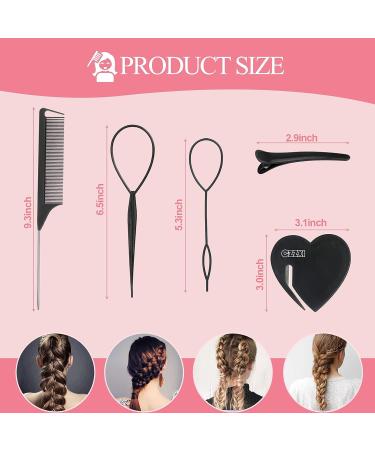 1000 Small Clear Hair Elastics with Hair Styling Tools for Girls and Women - Buy Online on GoSupps.com