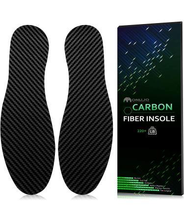 Carbon Fiber Insole 1 Pair  for Turf Toe  Foot Fractures  Hallux Rigidus  Limitus  Rigid Insert for Sports  Hiking  Trekking  Basketball  Running  Alternative to Post Op Shoe 275mm 10.83In Fit Women's Size11.5-12 Men's10...