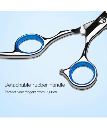 ULG Professional 6.5 inch Hair Cutting Scissors - Japanese Stainless Steel Razor Edge Barber Shears for Salon - Hand Sharpened Blue - Buy Online on GoSupps.com