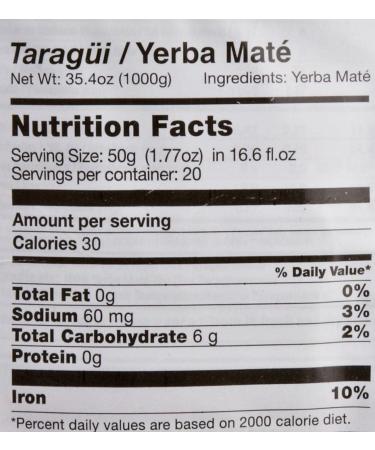 Taragui Original 2.2lb Bag - Authentic Argentine Yerba Mate - Pack of 1 - Buy Online on GoSupps.com