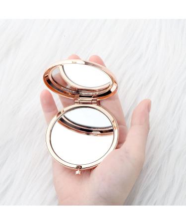 FUSTMW Happy 16th Birthday Gifts Mirror - Rose Gold Compact Pocket Makeup Mirror for Girls - Sweet 16 Inspirational Gift - Buy Online on GoSupps.com