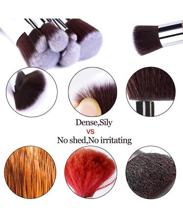 Professional 11-Piece Make-Up Brush Set with Bamboo Handles | Cosmetics Brush Set for Foundation Blush Powder & Eyeshadow - Perfect for Travel - Buy Online on GoSupps.com